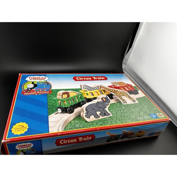 Thomas & Friends Wooden Railway Circus Train 2002 New Open Box Vtg Learning Curv - Picture 15 of 16